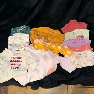 Carter's & more baby Shirts pjs 11 pieces